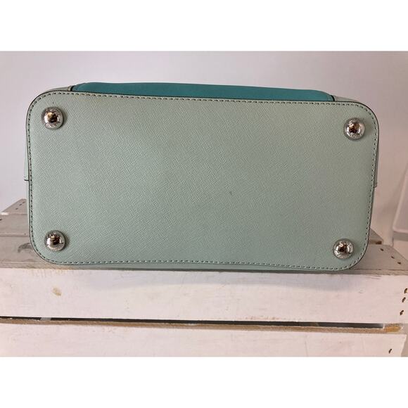 MICHAEL KORS LARGE SAFFIANO BLUE, LIGHT BLUE SHOULDER BAG - Picture 7 of 16